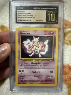Pokemon Mewto Black Star Promo Card #3 First Movie Edition - Image 1
