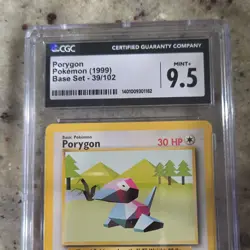 Pokemon Porygon Base Set 1999 039/102 Uncommon Regular CGC 9.5 English - Image 1