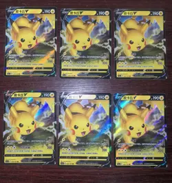 2023 Pokemon TCG S-Chinese Sword & Shield CS1aC 028/135 RR Pikachu lot*6 TB44 - Image 1