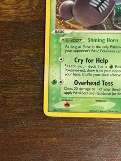 Pokemon Pinsir 24/92 EX Legend Maker LP Reverse Holo Stamp Swirl - Image 5