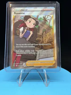 Pokemon TCG - Roxanne GG66 Full Art Ultra Rare Crown Zenith Galarian Gallery NM - Image 1