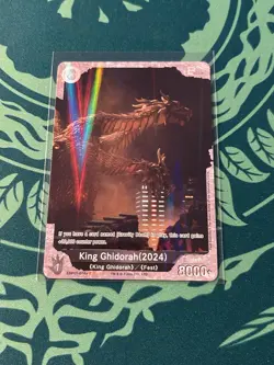 King Ghidorah 2024 P 074+ Foil Godzilla Card Game 1st Edition Parallel Battle - Image 1