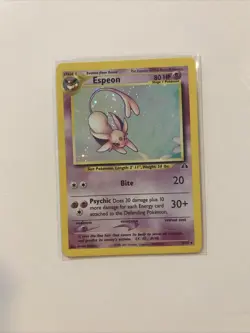 2001 Pokemon Neo Discovery Espeon Holo Rare WOTC #1/75 - Image 1