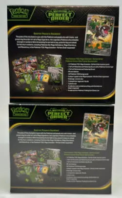 Lot of (2) Pokemon Center Mega Evolution Perfect Order Elite Trainer Box SEALED - Image 2