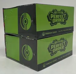 Lot of (2) Pokemon Center Mega Evolution Perfect Order Elite Trainer Box SEALED - Image 3
