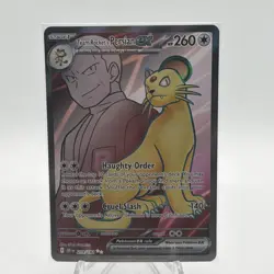 Pokemon TCG Team Rockets Persian EX Full Art 219/182 Destined Rivals Ultra Rare - Image 1