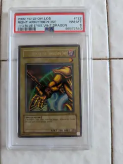 2002 Yugioh LOB 122 right arm/forbidden one - Image 1