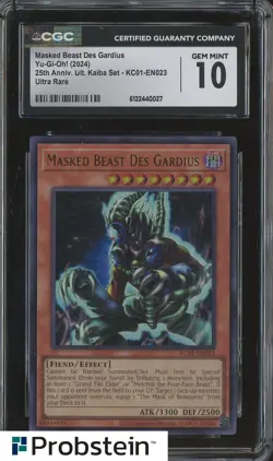 2024 Yu-Gi-Oh! 25th Anniversary Kaiba KC01-EN023 Masked Beast Des Gardius CGC 10 - Image 1