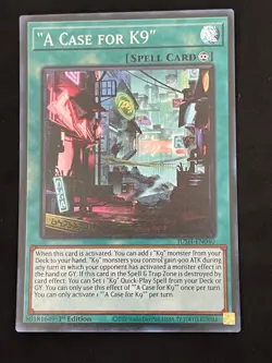 "A Case for K9" Super Rare Justice Hunters JUSH-EN040 LP/NM - Image 1