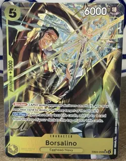 CLEAN Borsalino Alt Art EB04-058 SR Adventure On Kami’s Island One Piece OP-15 - Image 1
