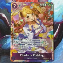 English Charlotte Pudding One Piece TCG PRB02-010 Alt Art SR The Best Vol.2 NM - Image 1