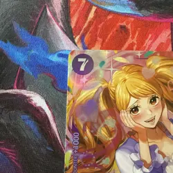 English Charlotte Pudding One Piece TCG PRB02-010 Alt Art SR The Best Vol.2 NM - Image 2