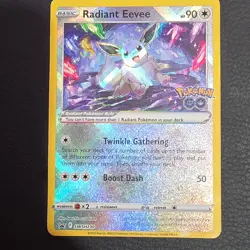 Pokemon TCG Radiant Eevee SWSH230 Sword & Shield Promo Cards Holo 90 HP 6+ Card - Image 1