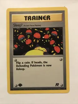 SLEEP! - 79/82 - 1st Edition Team Rocket - Common - Pokemon Card - NM - Image 1