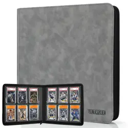 ULTRGEE Graded Card Binder, 6 Slot Storage Binder for Graded Cards - Holds 60 Sl - Image 1