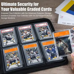 ULTRGEE Graded Card Binder, 6 Slot Storage Binder for Graded Cards - Holds 60 Sl - Image 4
