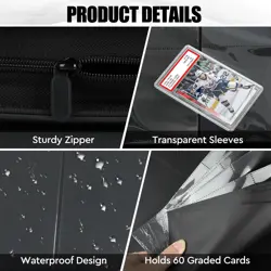 ULTRGEE Graded Card Binder, 6 Slot Storage Binder for Graded Cards - Holds 60 Sl - Image 5