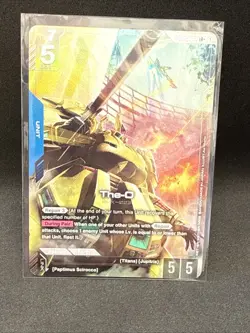 The-O GD03-002 LR+ Alt Art Steel Requiem Gundam TCG Card Game CCG English NM - Image 1