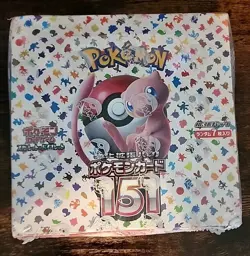 Pokemon Card 151 Booster Box sv2a Japanese Scarlet & Violet Japanese w/shrink - Image 1
