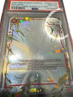 DBS Fusion World PSA 10 Sequential Son Goku Secret Rare Super Alt Art Cards SCR - Image 4