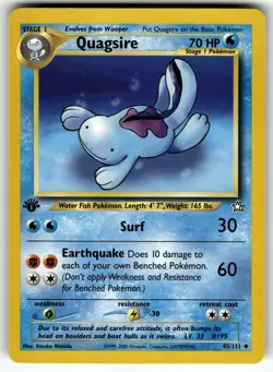 Quagsire 045/111 Neo Genesis NM- Pokemon Card TCG - Image 1