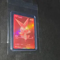 Pokemon Victini Sv: White Flare 171/086 Full Art Holo Black White Rare Card - Image 3
