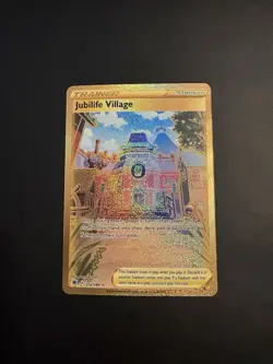 Jubilife Village 212/189 Astral Radiance - Gold Secret Holo Pokemon Card - NM - Image 1