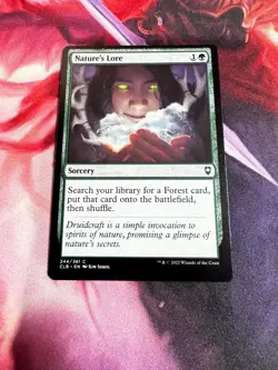 Nature's Lore Commander Legends: Battle for Baldur's Gate Regular MTG NM - Image 1