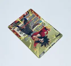SS4 Son Goku Returned From Hell Dragon Ball Z Metal Gold Etched Trading Card Tc1 - Image 4