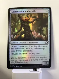 MTG MID: Crossroads Candleguide (Artifact Creature) Innistrad: Midnght Hunt Foil - Image 1