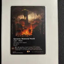 Kavaron, Memorial World (Borderless) Edge of Eternities Regular Land Planet MTG - Image 1
