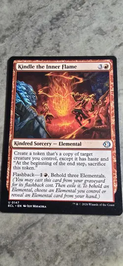 Kindle the Inner Flame Lorwyn Eclipsed Regular Kindred Sorcery Uncommon MTG NM - Image 1