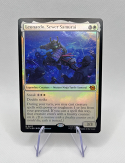 Leonardo, Sewer Samurai -Teenage Mutant Ninja Turtles Foil NM M 0017 MTG - Image 1