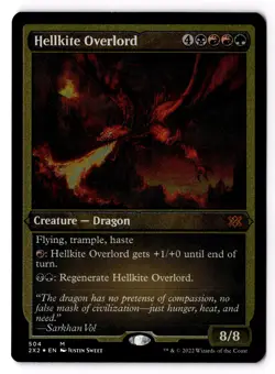 Hellkite Overlord (Foil Etched) 504 Double Masters 2022 Foil NM - Image 1