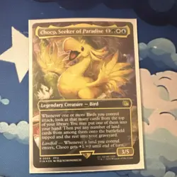 Magic: The Gathering Choco, Seeker of Paradise Legendary Creature (track foil) - Image 1