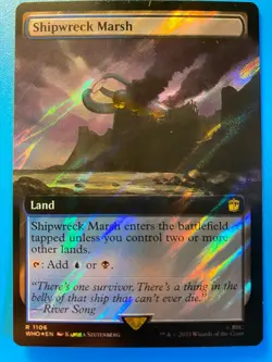 MTG 1x FOIL Shipwreck Marsh 1106 Universes Beyond: Doctor Who Magic the x1 NM - Image 1