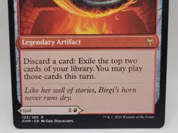 Birgi God of Storytelling / Harnfel Horn of Bounty LP KHM Double-Faced MTG Rare - Image 3