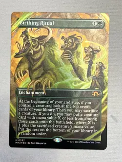 Birthing Ritual MH3 Mythic Borderless Foil Enchantment Green 337 MTG NM - Image 1