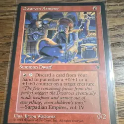 Wizards of the Coast Dwarven Armorer Fallen Empires Creature Regular English - Image 1