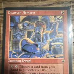 Wizards of the Coast Dwarven Armorer Fallen Empires Creature Regular English - Image 2