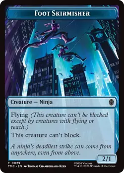 Foot Skirmisher Token Light Play, English Magic the Gathering MTG Teenage Mutant - Image 1