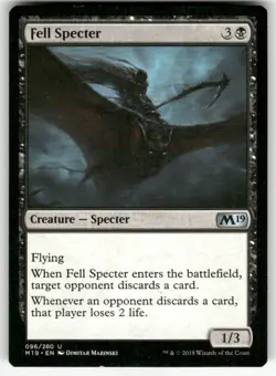 Fell Specter #96 U MTG Core Set 2019 - Image 1