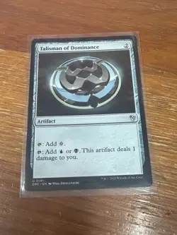 MTG Commander DRC U Talisman of Dominance #0141 - Image 1