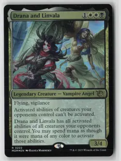 Drana and Linvala 222 Rare March of the Machine Near Mint - Image 1