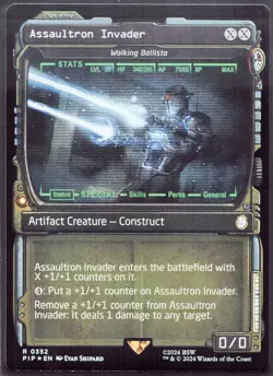 Walking BallistaAssaultron Invader - 352 Showcase Foil MTG Fallout - Image 1