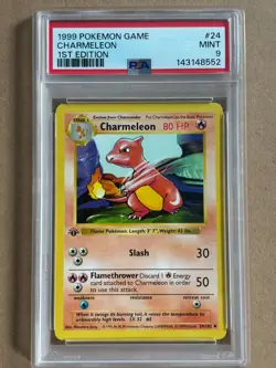 Charmeleon #24 Shadowless 1st Edition Base Set PSA 9 Pokemon 1999 - Image 1