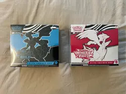 Pokemon TCG Black Bolt and White Flare Elite Trainer Box ETB Set of 2 Sealed - Image 1