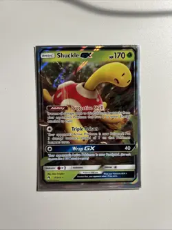 Pokemon TCG Shuckle GX 17/214 Lost Thunder Holo Ultra Rare NM - Image 1