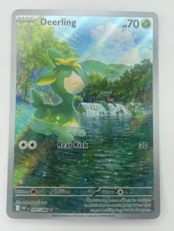 Deerling 91/86 Illustration Rare White Flare Pokemon Card NM condition - Image 1
