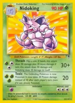 Nidoking - 31/110 - Rare HP, English Pokemon Legendary Collection - Image 1